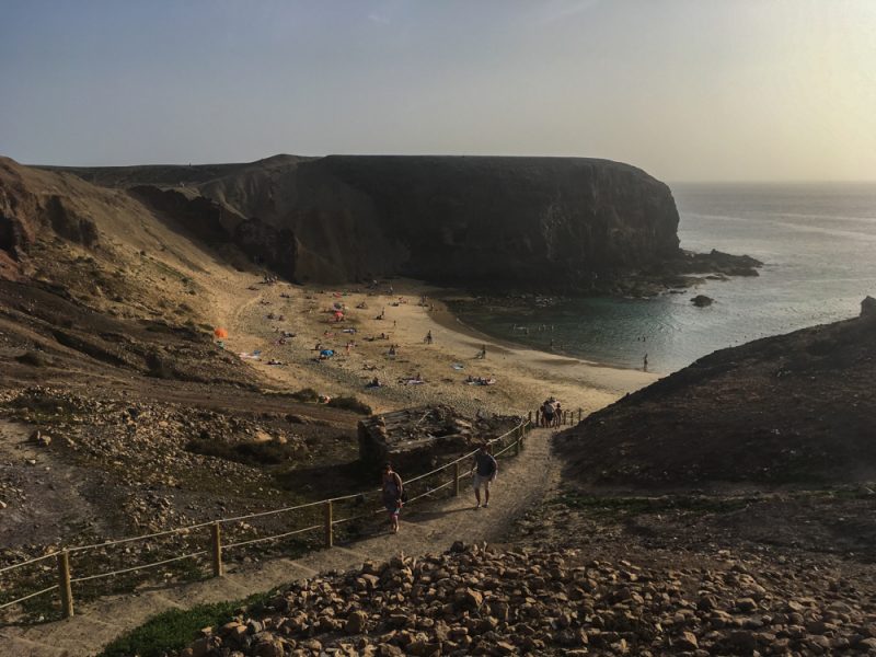 papagayo beach access lanzarote
