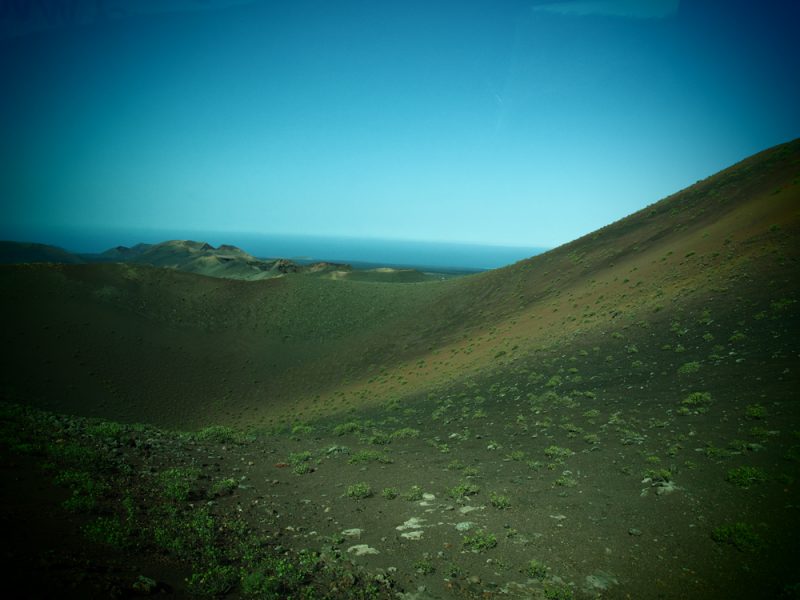 timanfaya parc view from the bus