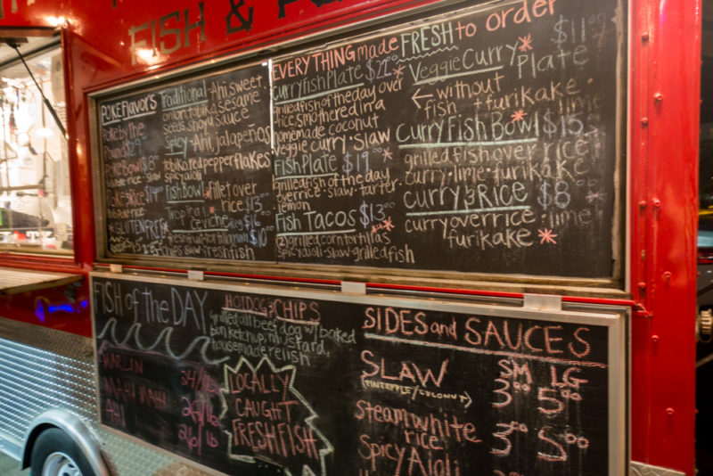 hawaii food truck menu