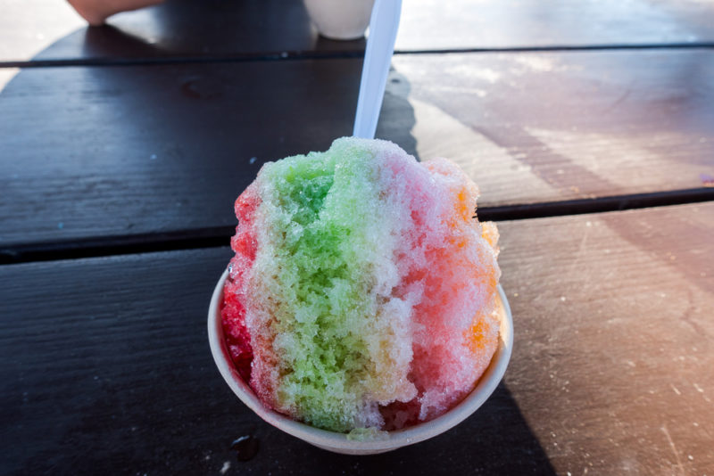 hawaii rainbow shave ice