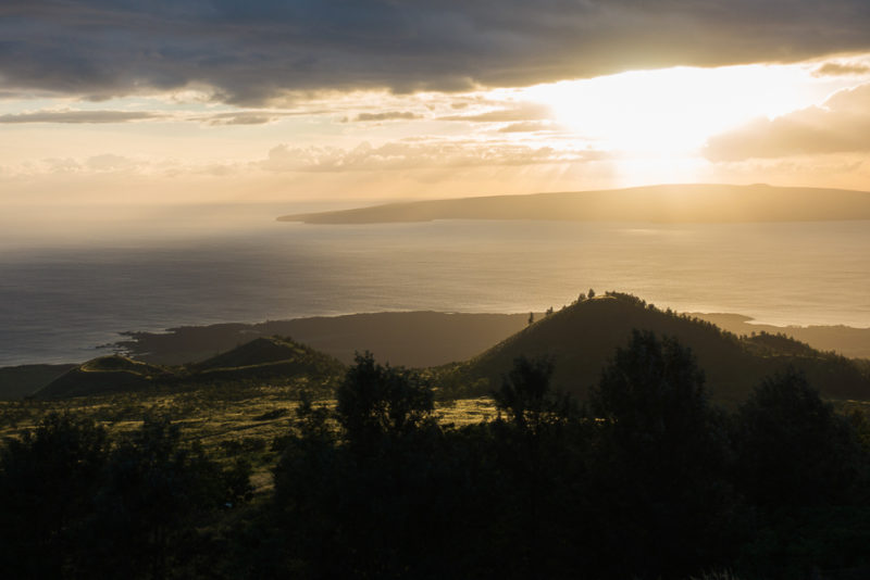 hawaii road to hana sunset
