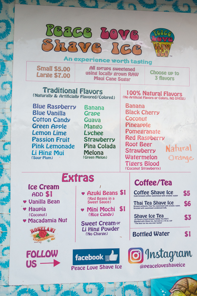 hawaii shaved ice poster