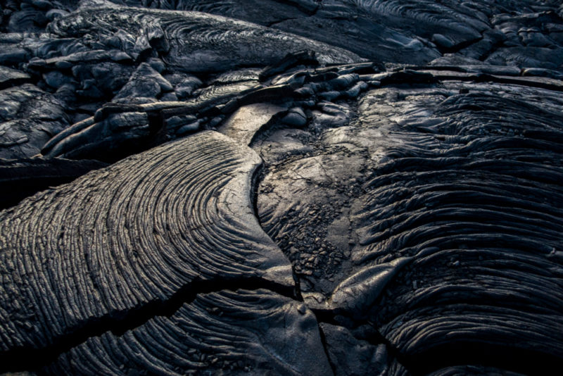 hawaii volcano national park cold lava art
