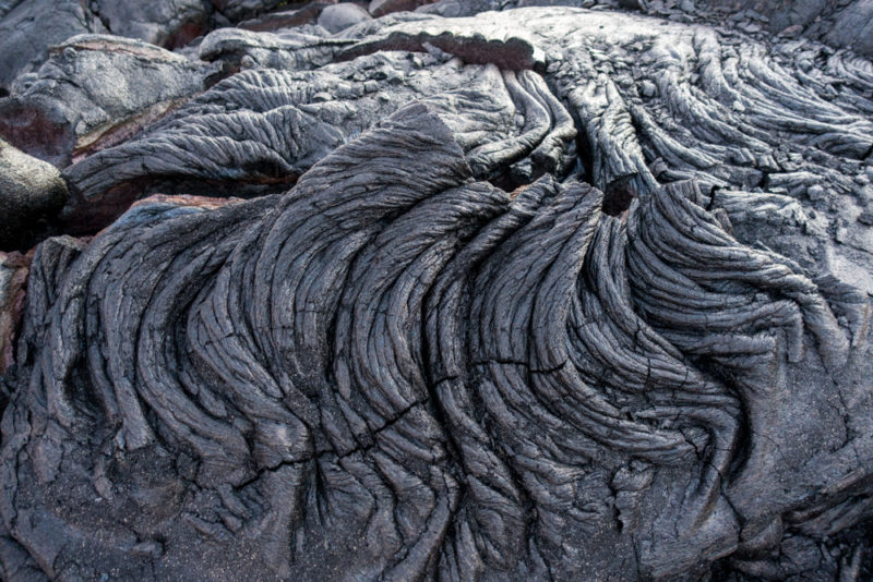 hawaii volcano national park dark lava