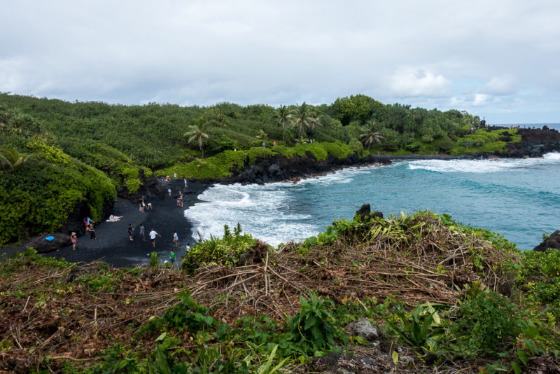 hawaii waianapanapa state park beach