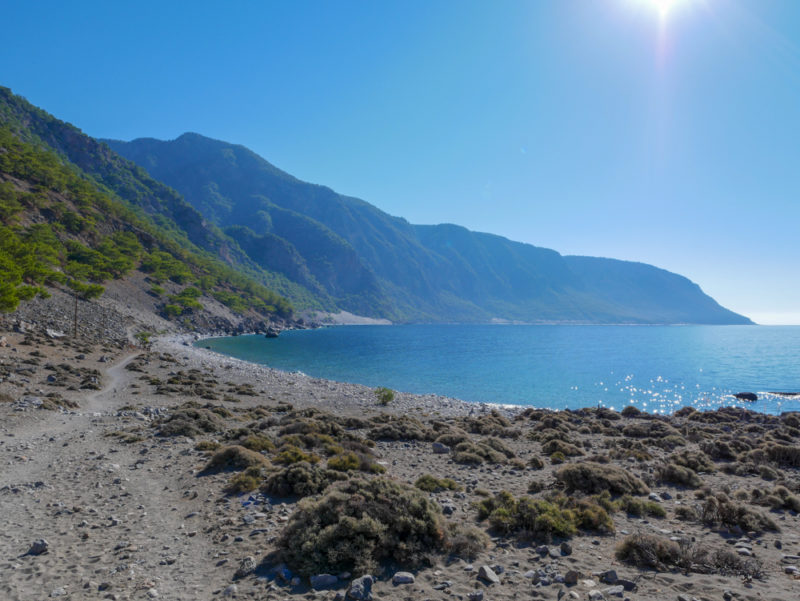 crete agia roumeli to loutro hike beach