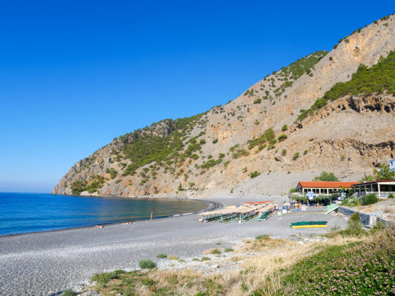 crete agia roumeli to loutro hike starting point
