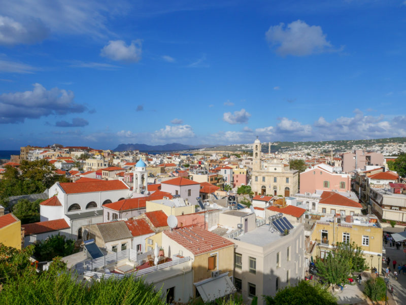 crete chania view from top