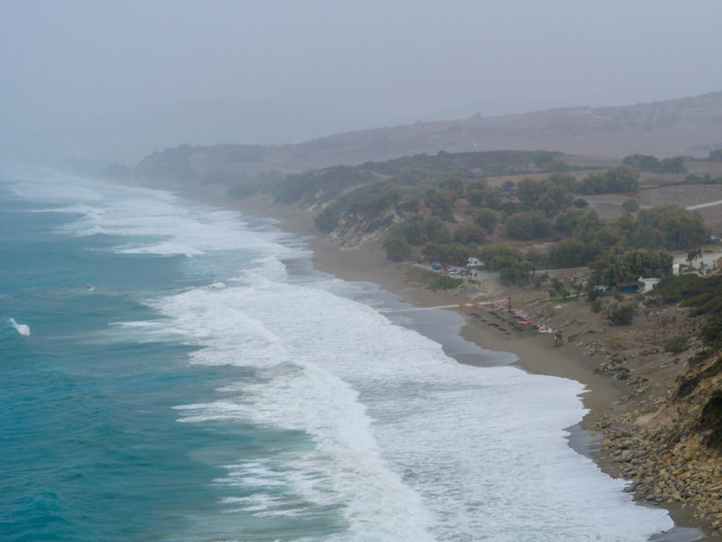 crete kalamaki bad weather