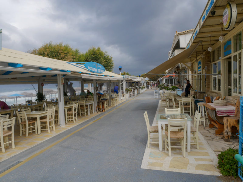 crete kalamaki beach promenade