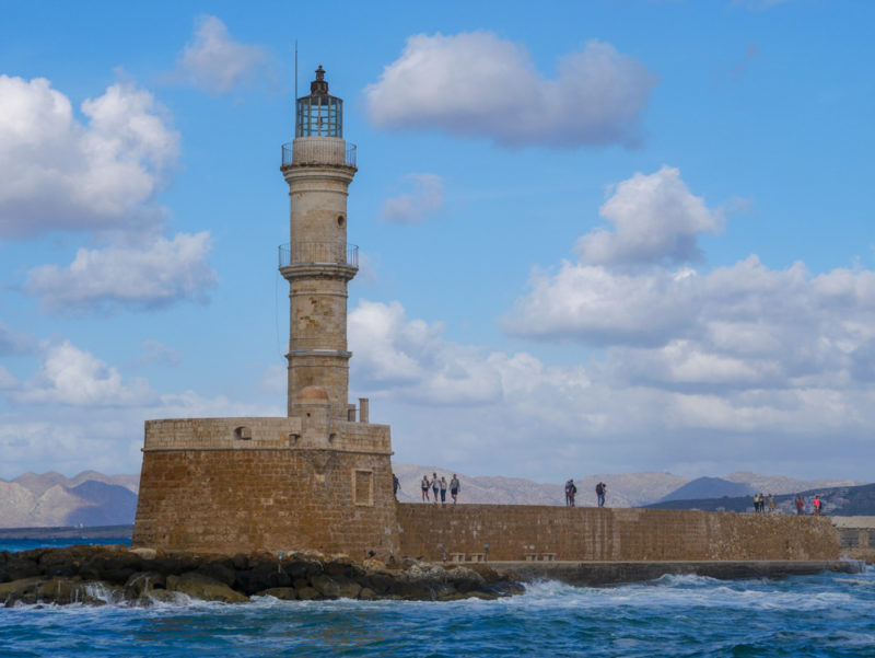 crete lighthouse closeup