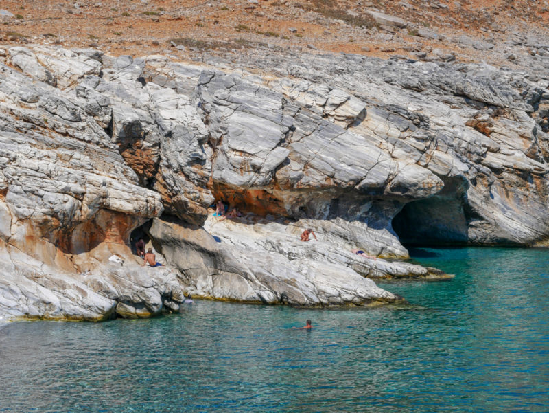 crete marmara beach rocks