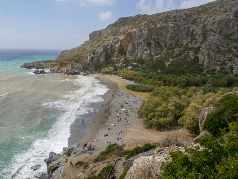 crete preveli beach rother hike beach