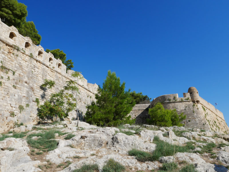 crete rethymnon fortalezza walls