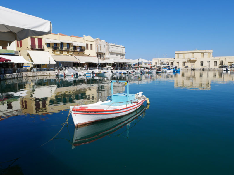 crete rethymnon port