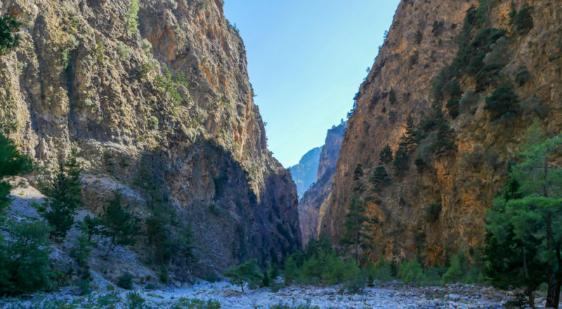 crete samaria hike stunning bottom
