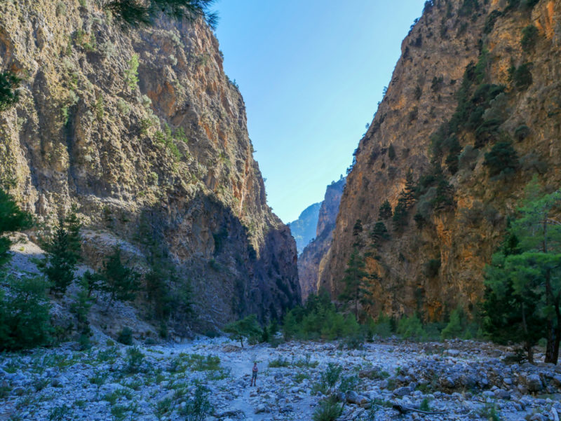 crete samaria hike stunning bottom