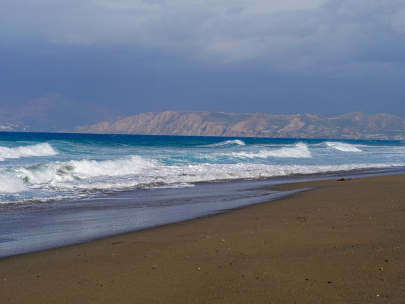 crete stormkalamaki beach north