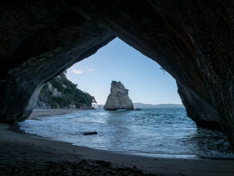 new zealand cathedral cove