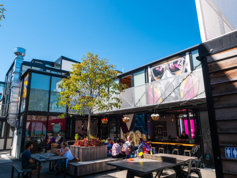 new zealand christchurch boxed street corner