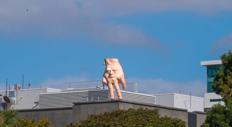 new zealand christchurch hand on roof