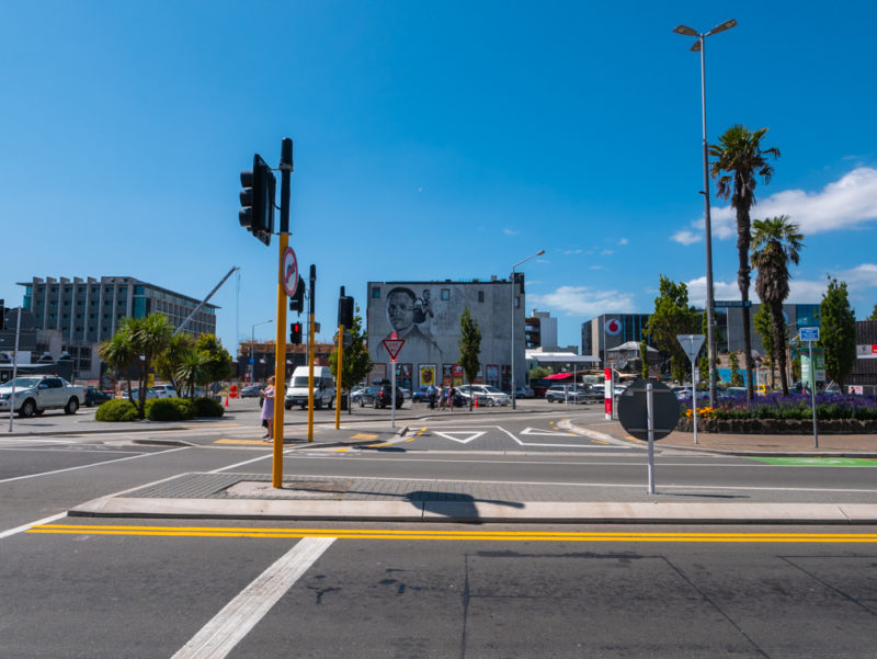 new zealand christchurch street and signs