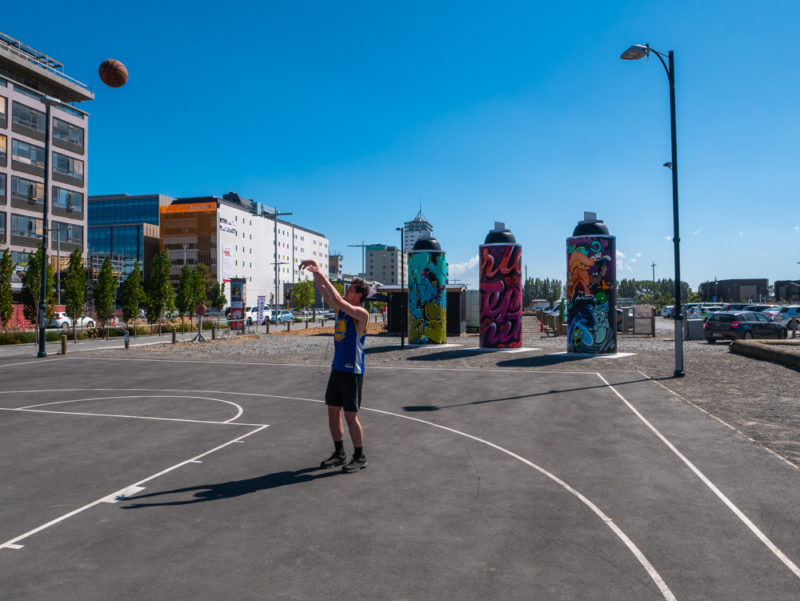 new zealand christchurch street basket ball