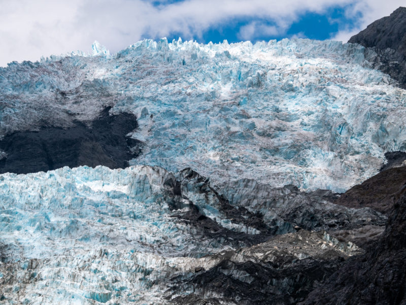 new zealand fox glacier blue ice