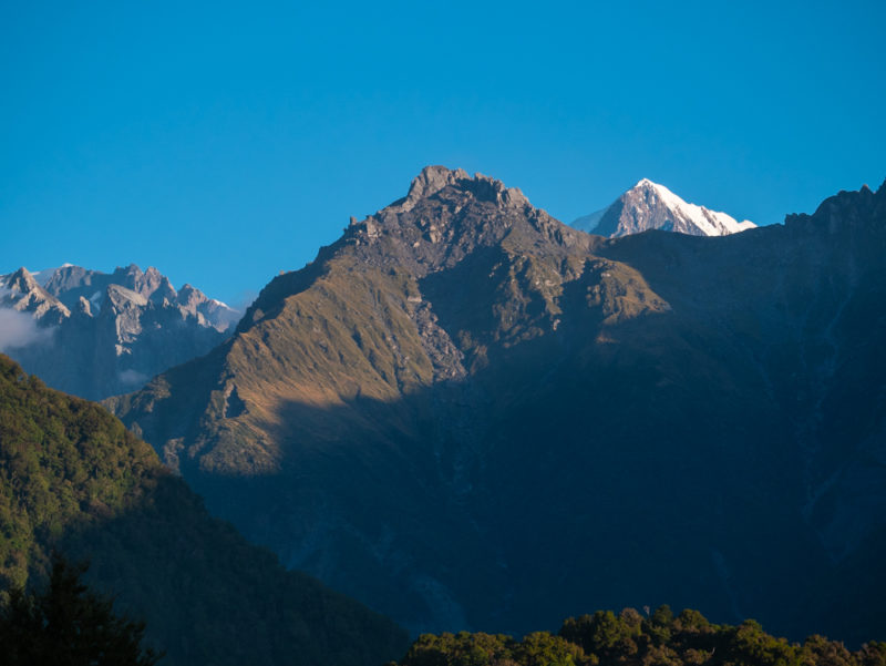 new zealand fox glacier peak view