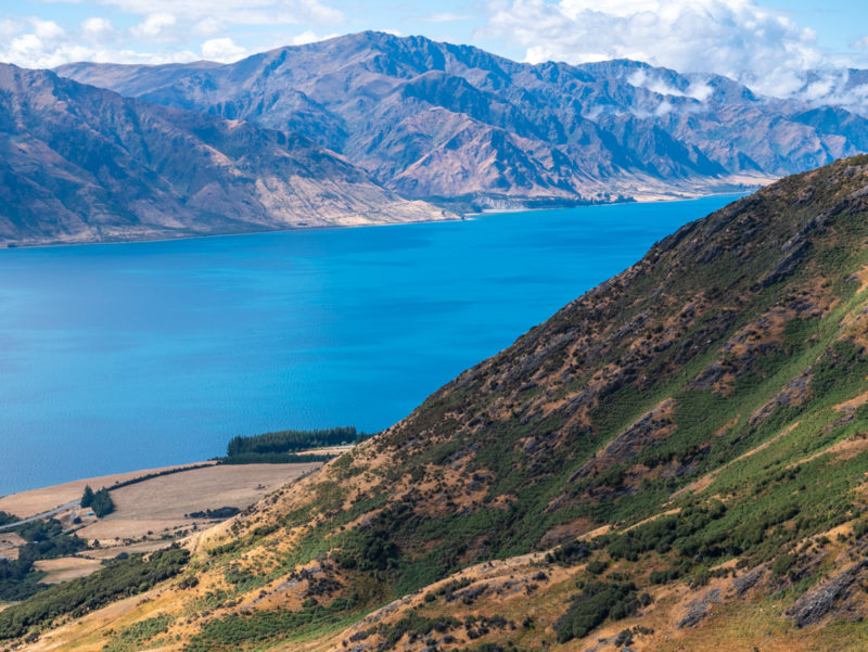 new zealand isthmus peak hike lake panorama