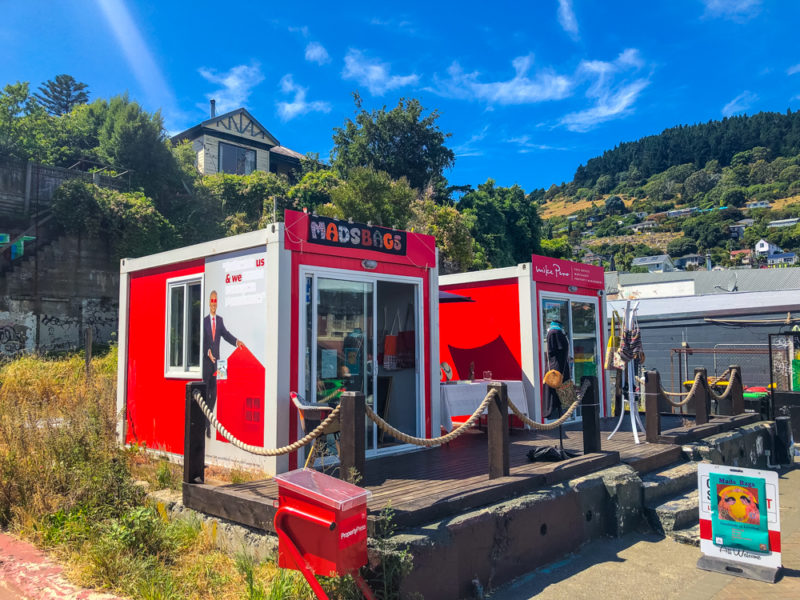 new zealand lyttleton temporary shops