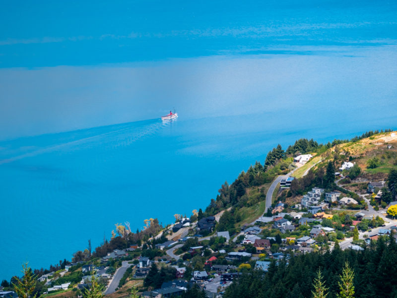 new zealand queenstown overview and lake