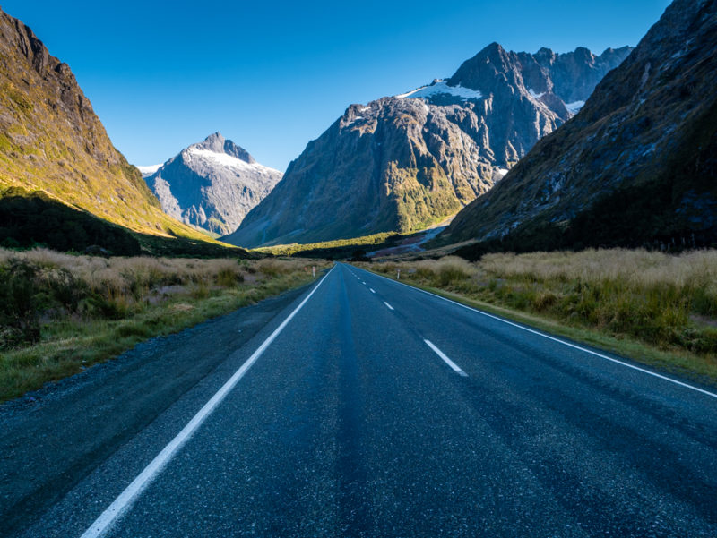 new zealand road to milford sound