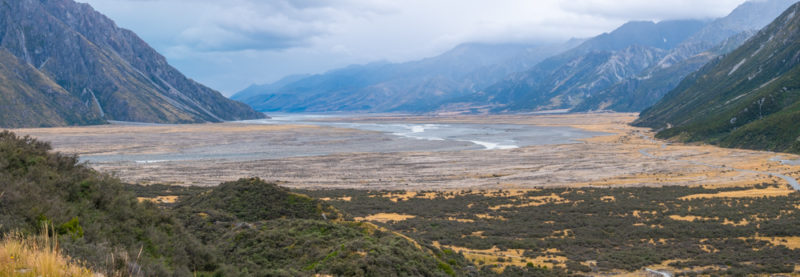 new zealand tasman lake panorama