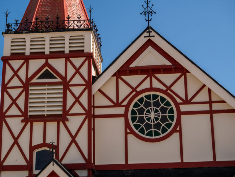 new zealand whakarewarewa village building