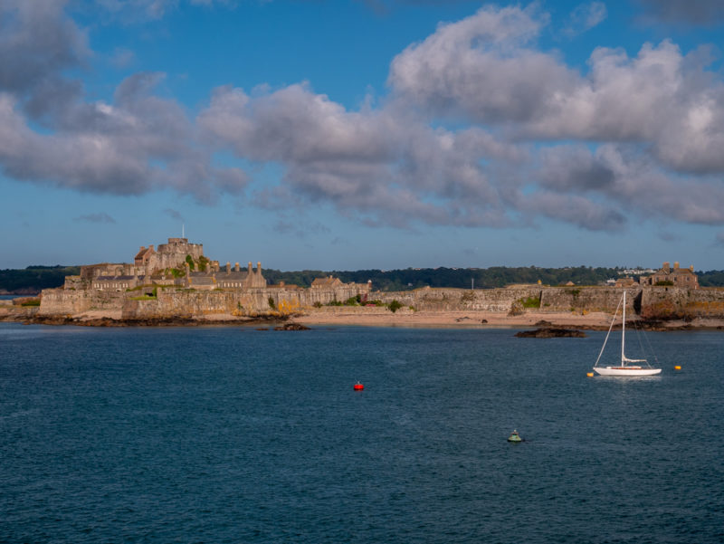 jersey elizabeth castle from ferry