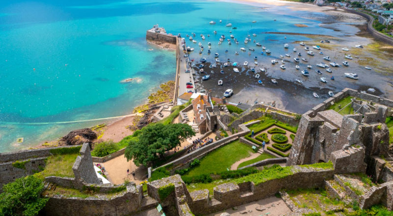 jersey overview from gouray castle