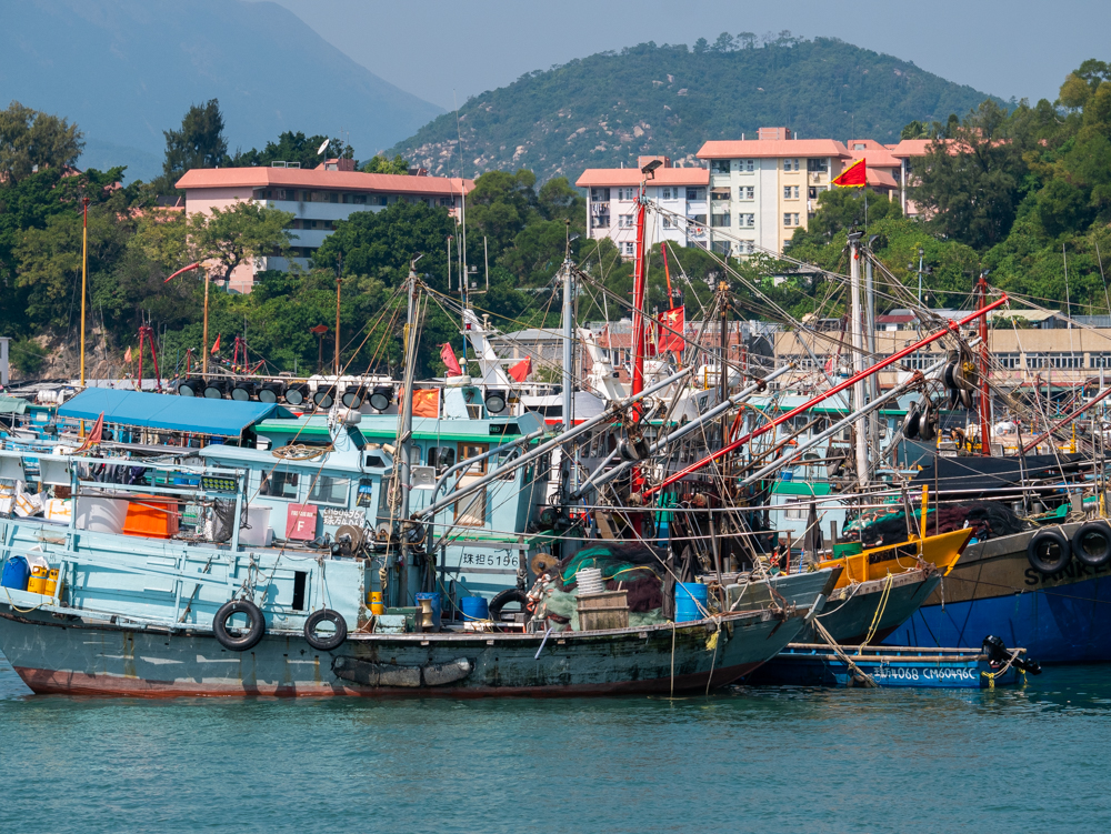 cheung chau island boat closeup