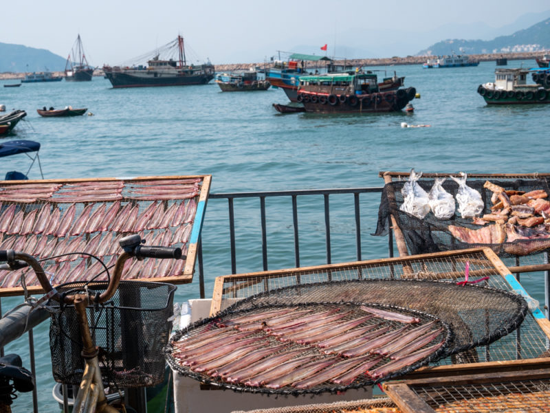 cheung chau island drying fish