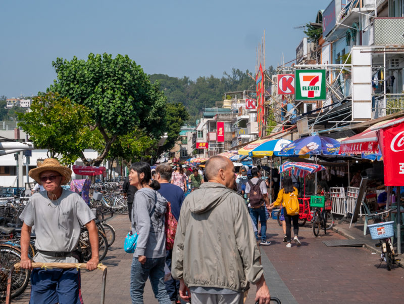 cheung chau island street walk