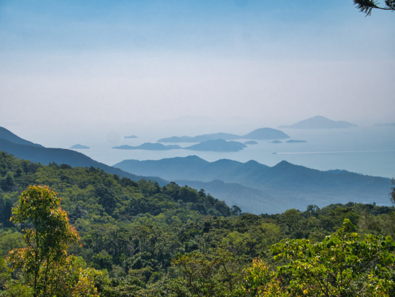 hong kong big buddha view to the sea