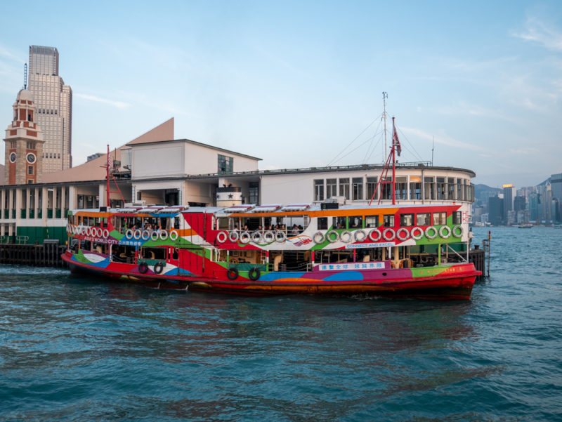 hong kong colorful ferry