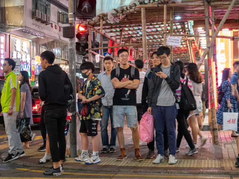 hong kong crowd