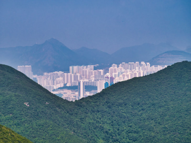 hong kong dragon back skyscraper view