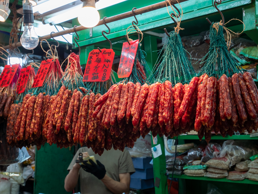 hong kong hanging sausages