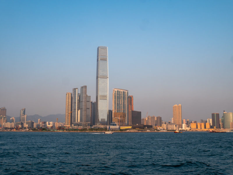 hong kong kowloon view from the sea