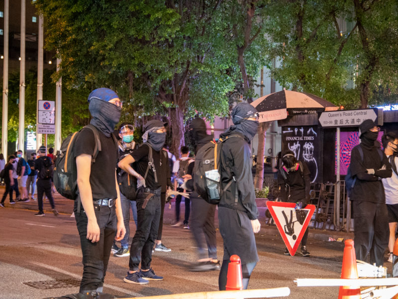 hong kong night protests
