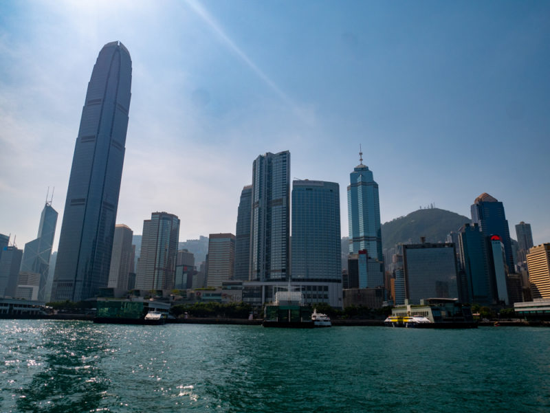 hong kong view from the sea