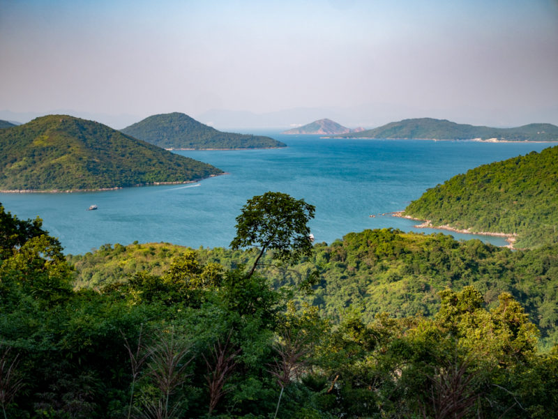 tai long wan hiking trail lake view