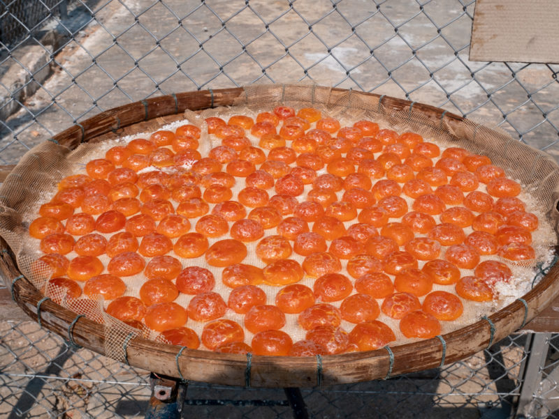 tai o fishing village drying eggs